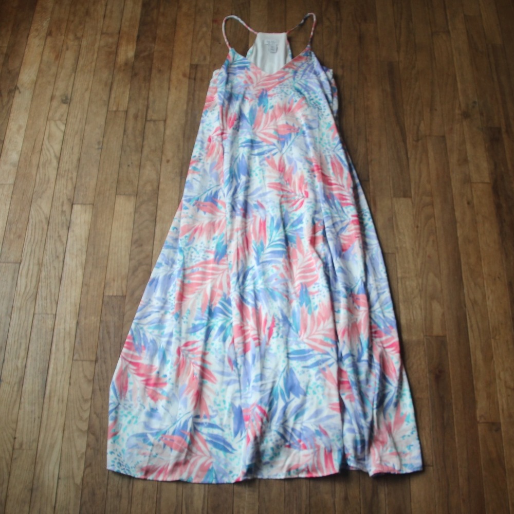 Nicole Miller New York Women's Maxi Dress Floral Sleeveless Summer‎
